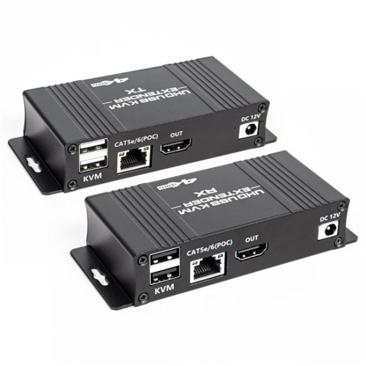 D5-1 / D6-1 80m Cat6 / 5e Network Cable Extender Computer Control HDMI KVM Extender, US Plug, EU Plug D5-1 / D6-1 80m Cat6 / 5e Network Cable Extender Computer Control HDMI KVM Extender, US Plug, EU Plug
